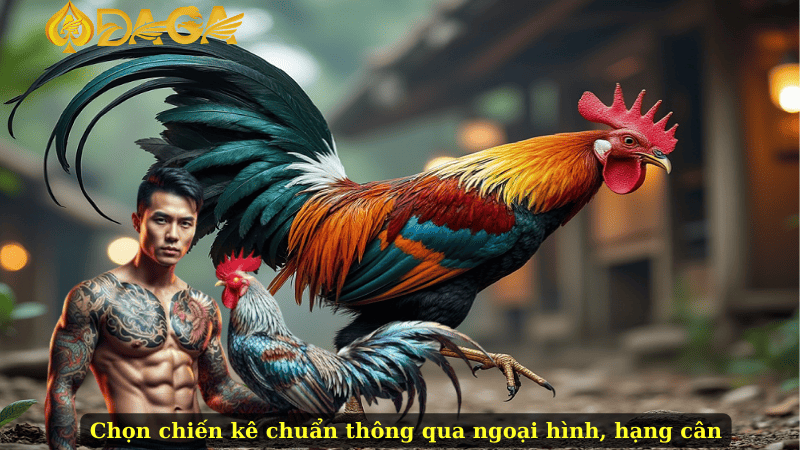 Chọn chiến kê chuẩn thông qua ngoại hình, hạng cân