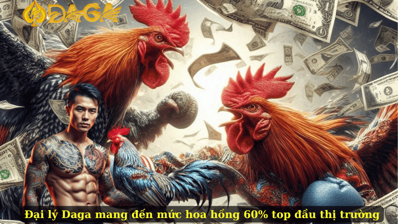 Đại lý Daga mang đến mức hoa hồng 60% top đầu thị trường