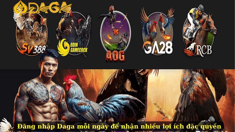 Đăng nhập Daga mỗi ngày để nhận nhiều lợi ích đặc quyền