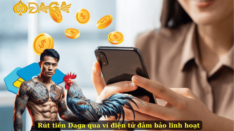 Rút tiền Daga qua ví điện tử đảm bảo linh hoạt