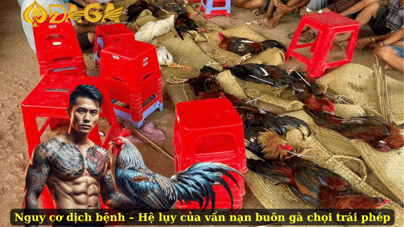 Nguy cơ dịch bệnh – Hệ lụy của vấn nạn buôn gà chọi trái phép